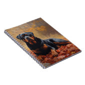 ロットワイラー紅葉秋インスパイア ノートブック (右側)