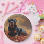 ロットワイラー紅葉秋インスパイア ペーパープレート (パーティー)