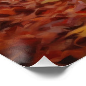 ロットワイラー紅葉秋インスパイア ポスター (コーナー)