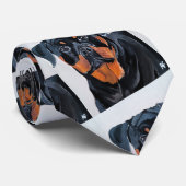 ロットワイラー絵を描ズバイアルフレッドキツネ ネクタイ (ロール)