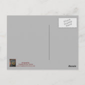 ロットワイラー絵画のはがき ポストカード (裏面)