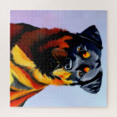 ロットワイラー絵画の ジグソーパズル (横)