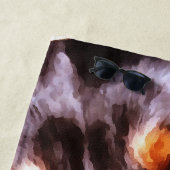 ロットワイラー芸術的ペットポルタット ビーチタオル (インサイチュ)