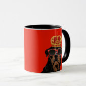 ロットワイラー親のためのRottweiler刺客の生命王 マグカップ (正面右)