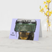 ロットワイラー警察カード カード (黄色い花)