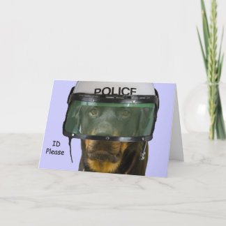 ロットワイラー警察カード カード