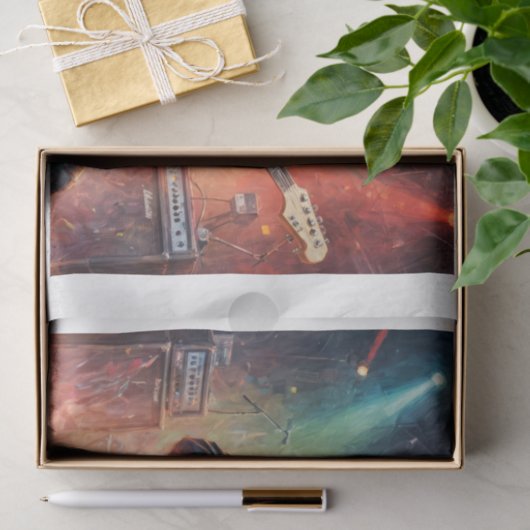 ロットワイラー遊のエレキギターステージ- 薄葉紙 (ギフト)