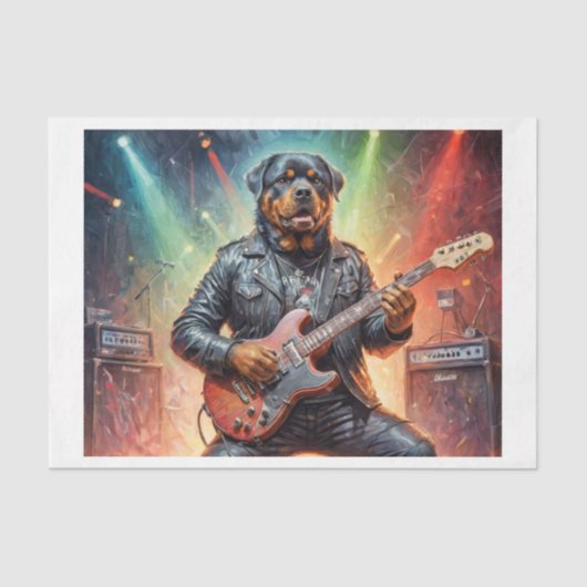 ロットワイラー遊のエレキギターステージ- 薄葉紙 (正面)