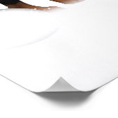 ロットワイラー遊の子犬の雪 ポスター (角)