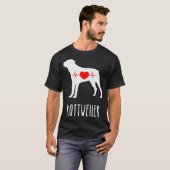 ロットワイラー飼育犬好きトップママショー Tシャツ (正面フル)