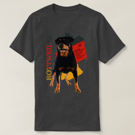 ロットワイラー1 Tシャツ (デザイン正面)