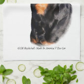 ロットワイラー キッチンタオル (折り畳み)