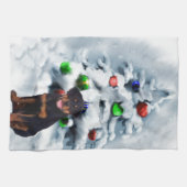 ロットワイラー キッチンタオル (横)