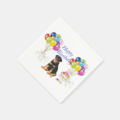 ロットワイラー スタンダードカクテルナプキン (角)