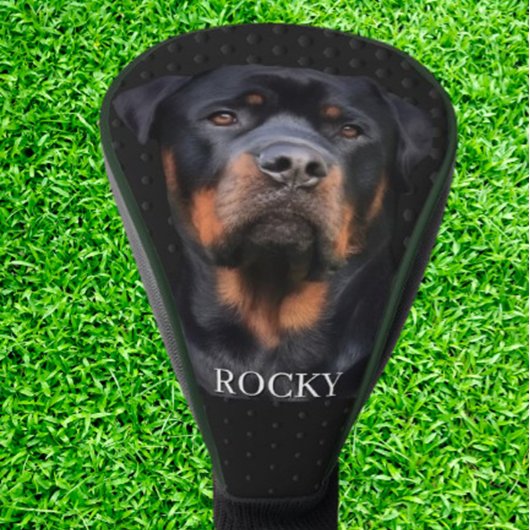 ロットワイラー ダークグレー ゴルフヘッドカバー