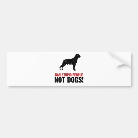 ロットワイラー バンパーステッカー (正面)