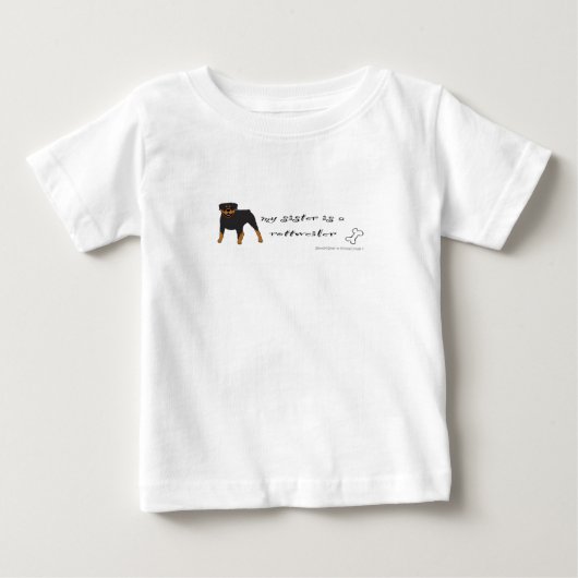 ロットワイラー ベビーTシャツ (正面)