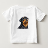 ロットワイラー ベビーTシャツ (裏面)