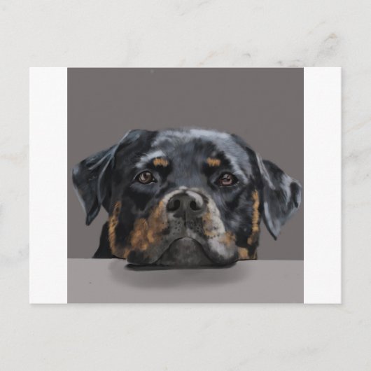 ロットワイラー ポストカード (正面)