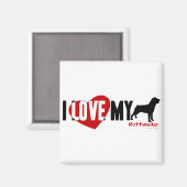 ロットワイラー マグネット (正面/裏面)