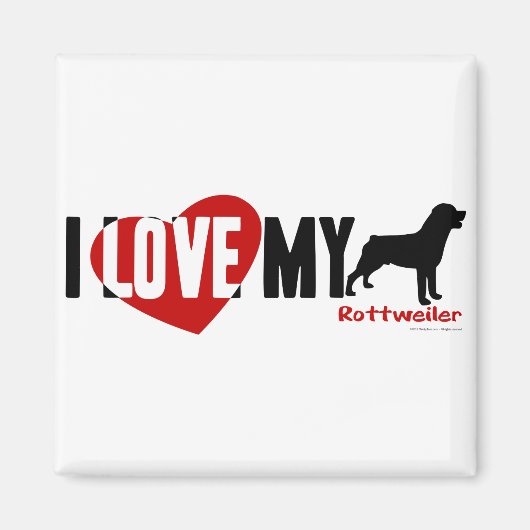 ロットワイラー マグネット (正面)