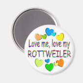 ロットワイラー マグネット (正面/裏面)