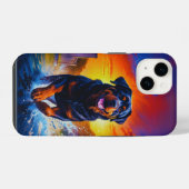 ロットワイラー ロッティー 犬 iPhoneケース (裏面横)