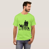 ロットワイラー - 力 - 誇り - 保護 Tシャツ (正面フル)