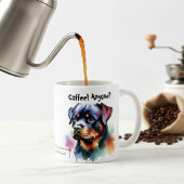 ロットワイラー 可愛い「コーヒー!いる?」 コーヒーマグカップ