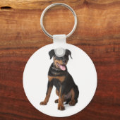 ロットワイラー 子犬 キーチェーン (正面)