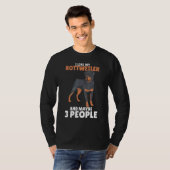 ロットワイラー 愛犬家 Tシャツ (正面フル)