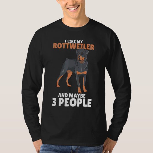 ロットワイラー 愛犬家 Tシャツ (正面)