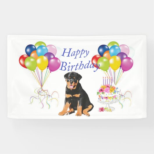 ロットワイラー 横断幕 (横)