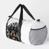 ロットワイラー 犬の顔 ダッフルバッグ (右コーナー)