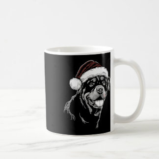 ロットワイラー 犬 サンタ帽子 クリスマス パジャマ コーヒーマグカップ