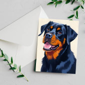 ロットワイラー 犬 ペット 絵画 カード