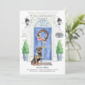 ロットワイラー 玄関 引越 お知らせ 招待状 (スタンド正面)