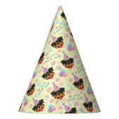 ロットワイラー 誕生日パーティー ハット 黄色 (左)