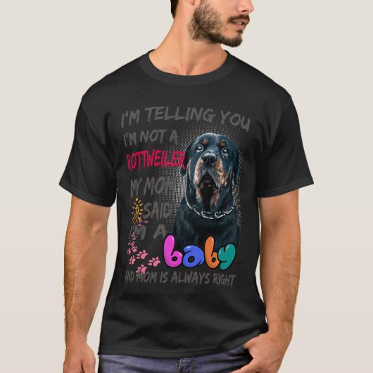 ロットワイラー 赤ちゃん Tシャツ (正面)