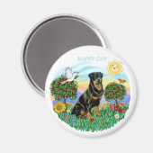 ロットワイラー(#1) マグネット (正面/裏面)