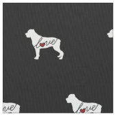 ロットワイラー(Rottie)愛 ファブリック (クローズアップ)