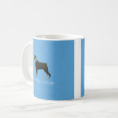 ロットワイラーGet Well Soonデザイン コーヒーマグカップ (正面左)