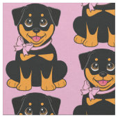 ロットワイラーPupppy ファブリック (クローズアップ)