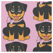 ロットワイラーPupppy ファブリック (クローズアップ)