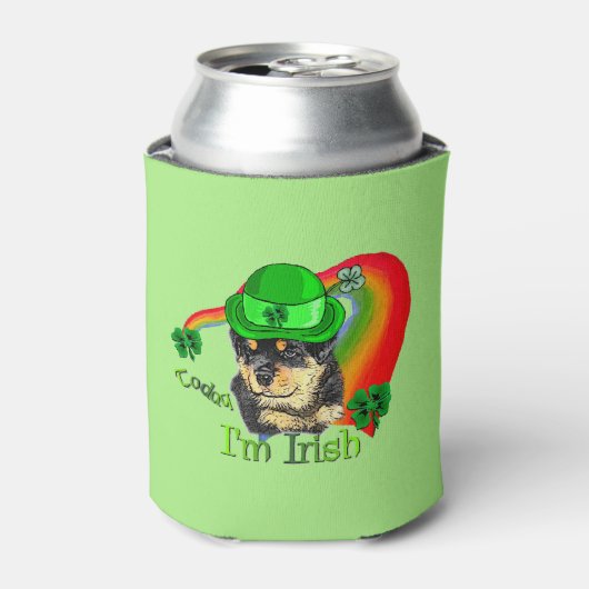 ロットワイラーSt patricks day 缶クーラー (缶正面)