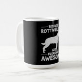 ロットワイラーTシャツコピー コーヒーマグカップ (正面左)