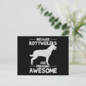 ロットワイラーTシャツコピー 案内ポストカード (スタンド正面)