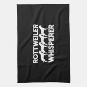 ロットワイラーTシャツ キッチンタオル (縦)