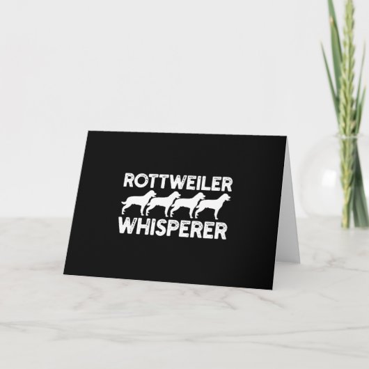 ロットワイラーTシャツ サンキューカード (正面)