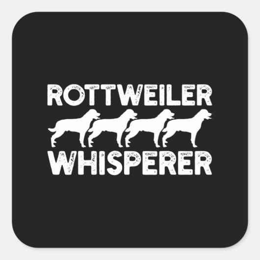 ロットワイラーTシャツ スクエアシール (正面)